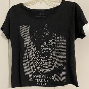 Urban Outfitters Cropped Joy Division T-Shirt